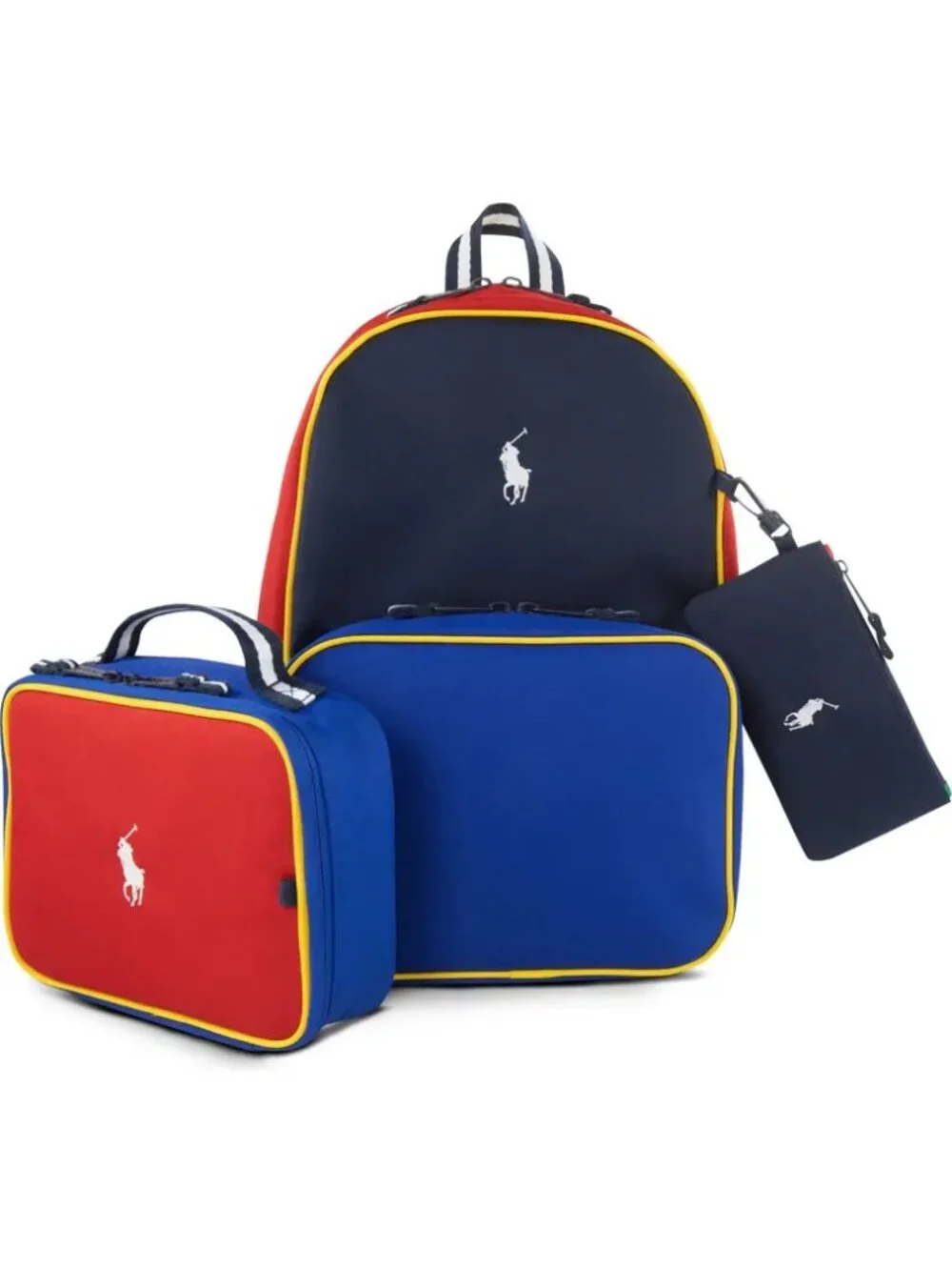 Polo Ralph Lauren Kids Oxford Backpack, Lunchbox, and Pencil Bag Set